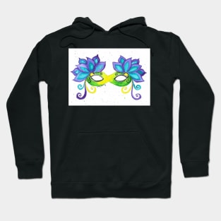 Mardi Gras Mask Hoodie